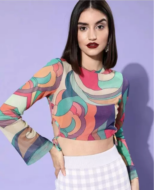 Fancy Designer Girls Crop Top